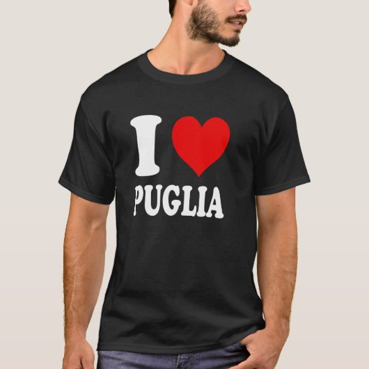 イタリア プーリャ州 愛してる Tシャツ (正面)