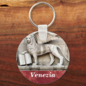 イタリア,ベネチアの翼のある獅子 キーホルダー (正面)
