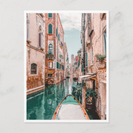 イタリア ベネチアの運河 ヨーロッパの夏の旅行写真 ポストカード