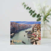 イタリア ベネチアの風景 旅行絵葉書 ポストカード (スタンド正面)