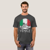 イタリア・ベネチア市旗 ジョークグッズ Tシャツ (正面フル)