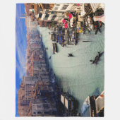 イタリア，ベネチア フリースブランケット (正面)