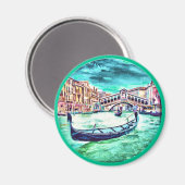 イタリア，ベネチア マグネット (正面/裏面)