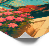 イタリア ベネチア レトロ ヴェネツィア リアルト橋 旅行 ポスター (角)