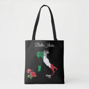 *~*イタリア·ベラ·イタリア語の地イタリアン図 トートバッグ