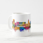 イタリア ベルガモの都市景観 コーヒーマグカップ (正面左)