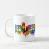 イタリア ベルガモの都市景観 コーヒーマグカップ (左)