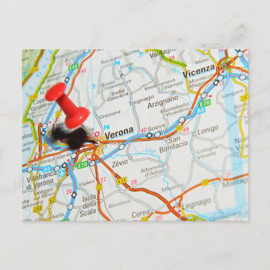 イタリア，ベローナ ポストカード (正面)