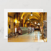 イタリア，ボローニャのポルティコの下のお店 ポストカード (正面/裏面)