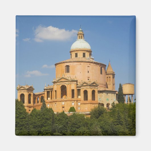 イタリア，ボローニャ，サニーデイとポルティコ・ディ・サン マグネット (正面)