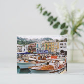 イタリア、   ボートの終点、Capri ポストカード (スタンド正面)