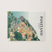 イタリア ポジターノの町 ヴィンテージ  ジグソーパズル (横)