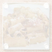 イタリア、ポジターノ。リガトニのプレートを表示 ガラスコースター (裏面)