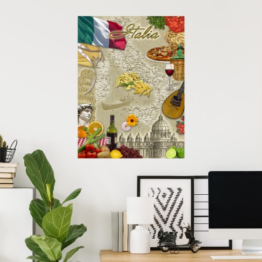 イタリア ポスター (ホームオフィス)