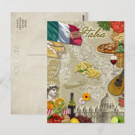 イタリア ポストカード (正面/裏面)