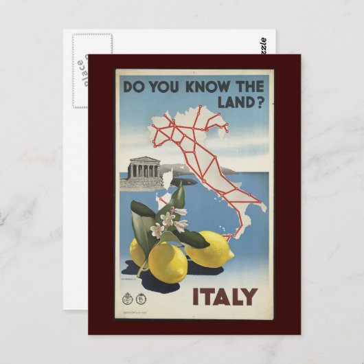 イタリア ポストカード (正面/裏面)