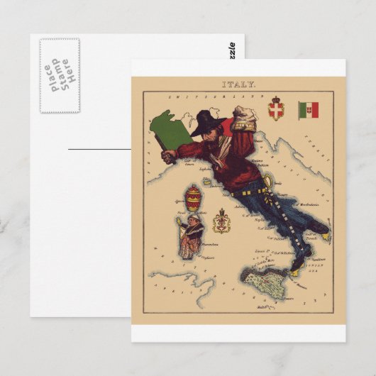 イタリア ポストカード (正面/裏面)