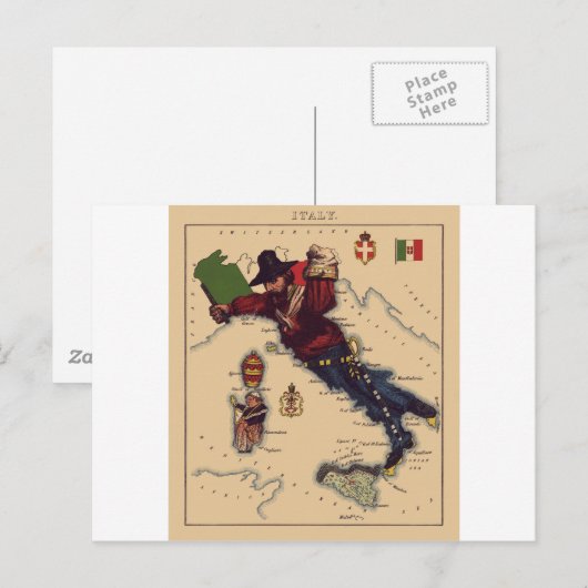 イタリア ポストカード (正面/裏面)