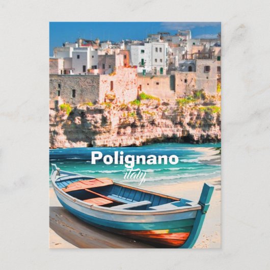 イタリア ポリニャーノ・ア・マーレ ポストカード イタリア 旅行 葉書 (正面)