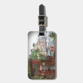 イタリア，ポルトフィノのパラダイスへの玄関口 ラゲッジタグ (正面縦)