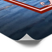 イタリア，ポルトフィノのロマンチックな夕べ ポスター (角)