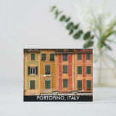 イタリア，ポルトフィノの窓 ポストカード (スタンド正面)