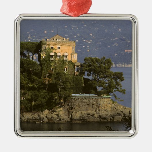 イタリア、ポルトフィノ。-景勝 メタルオーナメント (正面)