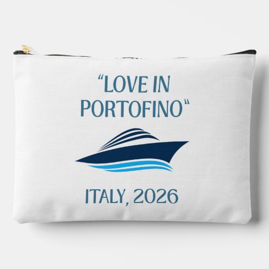 イタリア ポルトフィーノの上品な恋 Yacht Pouch アクセサリーポーチ (正面)