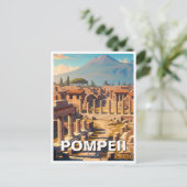 イタリア ポンペイ ヴェスヴィオ火山 旅行 ポストカード (スタンド正面)