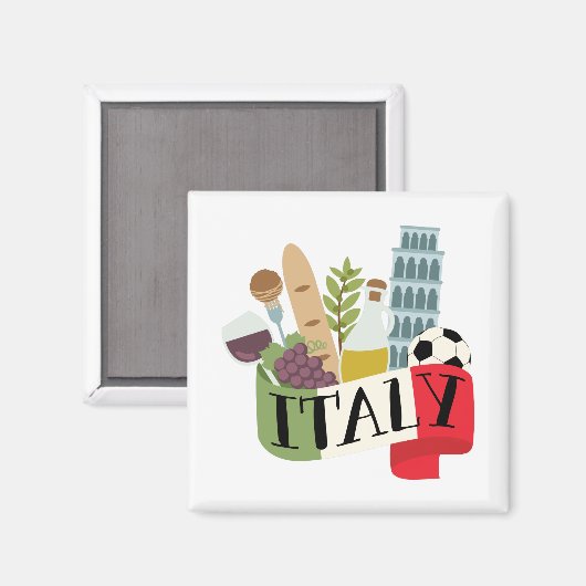 イタリア マグネット (正面/裏面)