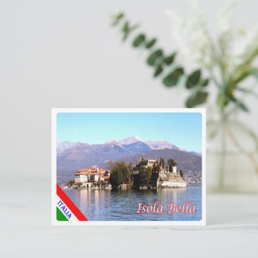 イタリア – マッジョーレ湖 – Isola Bella - ポストカード (スタンド正面)