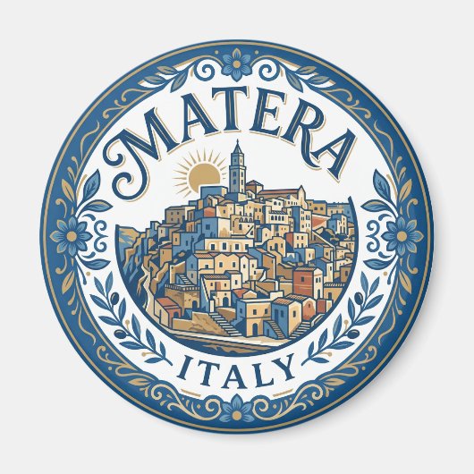 イタリア・マテーラのサッシ マグネット (正面)
