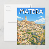 イタリア・マテーラの旅 ポストカード (正面/裏面)