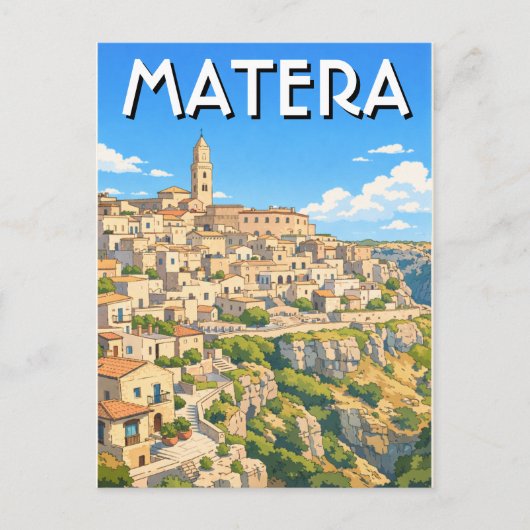 イタリア・マテーラの旅 ポストカード (正面)