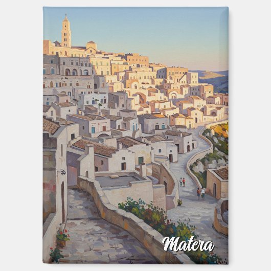 イタリア・マテーラ旅行 マグネット (正面)