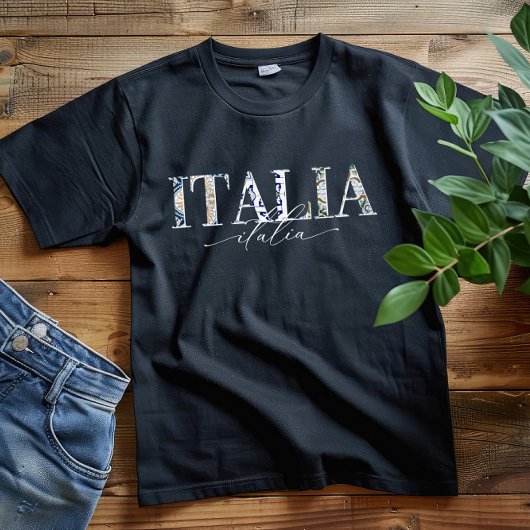 イタリア | ミニマルモダンイタリアンプライドシャツ Tシャツ
