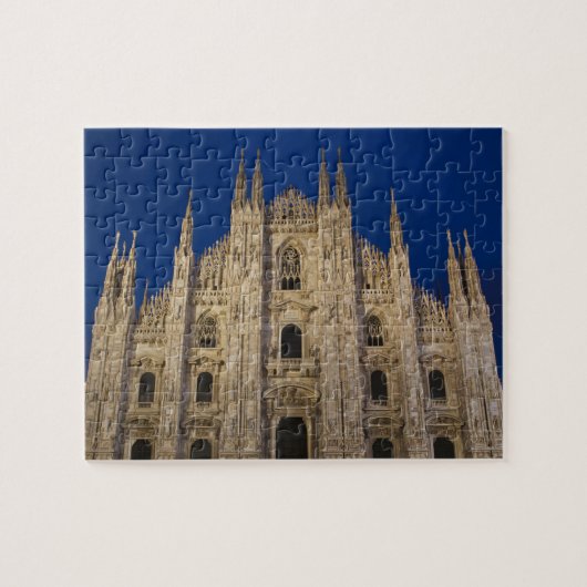 イタリア、ミラノ省、ミラノ。ミラノ大聖堂 ジグソーパズル (横)