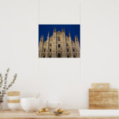 イタリア、ミラノ省、ミラノ。ミラノ大聖堂 ポスター (キッチン)