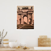 イタリア,ミラノ,平和のアーチ ポスター (キッチン)