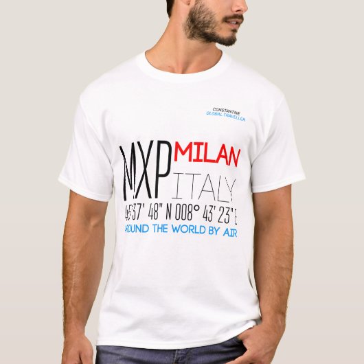 イタリア，ミラノ Tシャツ (正面)