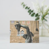 イタリア,メドゥーサ・フィレンツェの頭取とペルセウス ポストカード (スタンド正面)