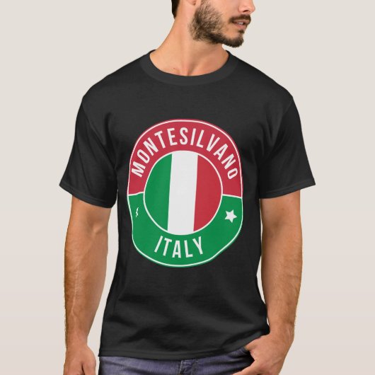 イタリア モンテシルヴァーノ市 Tシャツ (正面)