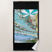 イタリア,モンテロッソアルマーレ ビーチタオル (正面)