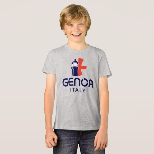 イタリア ヨーロッパ ジェノヴァ トライブレンドTシャツ (正面全面)