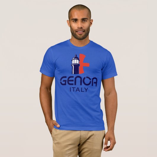 イタリア ヨーロッパ ジェノヴァ Tシャツ (正面フル)