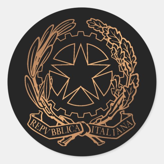 イタリア ラウンドシール (正面)