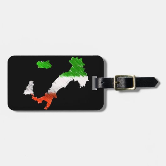 イタリア ラゲッジタグ (正面横)