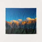 イタリア，ラゴディフシネの素晴らしい夕日 タペストリー (正面(横))