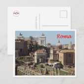イタリア – ラツィオ – ローマ – フォロ・ロマーノ – ポストカード (正面/裏面)