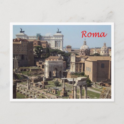 イタリア – ラツィオ – ローマ – フォロ・ロマーノ – ポストカード (正面)